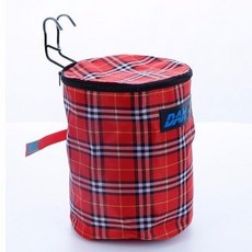 腳踏車前置掛包 腳踏車車筐車籃 電動車前車筐車簍 摺疊車山地車掛籃布籃單車籃子, 紅色布兜（有蓋）, 1個