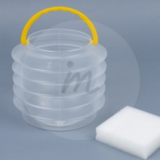 접이식 미니 자바라 미술 물통 스펀지 세트