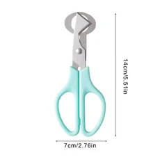 클리퍼 도구 비둘기 크래커 껍질 가위 균열 메추라기 분리기 커터 블레이드 달걀 작은 전단 오프너, blue, 01 Blue, 1개