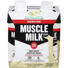 Cytosport Jenuin肌肉牛奶蛋白奶昔 香蕉奶油, 330ml, 4入