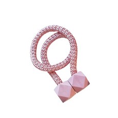 민스리빙 큐브 자석 커튼 타이백 44cm, 핑크, 1개