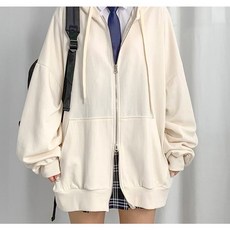 단독상품 투웨이 오버핏 후드집업 365일 데일리 아우터 핏보장 투웨이집업 봄 아우터 학생 빅사이즈 무지 후드 학생후드집업 봄옷 봄점퍼 교복집업 간절기자켓