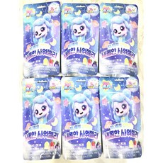 빛나핑의 반짝이는 새콤한 사워젤리 (레몬 포도 사과 맛), 50g, 6개