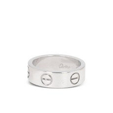 까르띠에 중고 1990 러브 화이트 골드 링