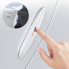 글로윅 정전기 방지 스티커 실리콘 자동차 도어용 간편 부착 정전기 제거 패드, 1개, 그레이