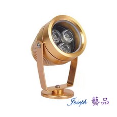 JOSEPH藝品 防水七彩/黃光/白光LED漸變投射燈 展示燈 台灣現貨 水晶 水晶洞 藝術品 水族箱 魚缸 防水, 投射燈【白光】, 1個