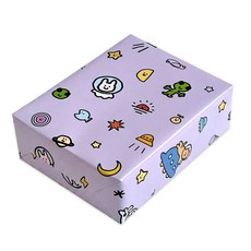 큐터 선물 포장지, 10개, 우주여행