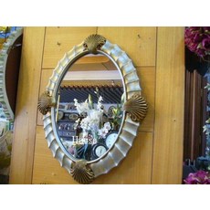 House傢飾 貝殼橢圓形掛鏡 - 新款橢圓鏡