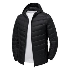 極輕外套 灰色羽絨服 大尺碼羽絨外套 保暖連帽外套 輕便柔軟 男生外套 羽絨外套 棉衣羽絨 男羽絨服 羽絨大衣