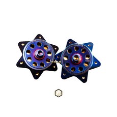 POSH 鈦合金反光片組 適用機車, 原色, 1個