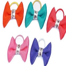 펫 심플리본 색상임의 심플디자인 미간핀 강아지장식 tin*528hh