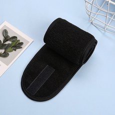 好買先生 魔鬼氈髮帶 可調整鬆緊, 1個, 黑色, 黑色