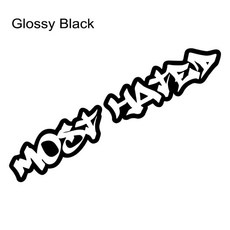 싫어지는 자동차 앞 유리 스티커 차체 뒷 창 장식 비닐 필름 데칼 튜닝, A. 1Pc, 7. Glossy Black