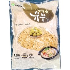 업소용 유부채 1000g 우동 유뷰 슬라이스 고명, 1kg, 1개