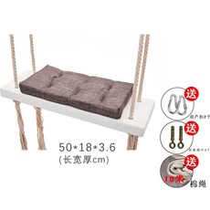 핑크 그네 스윙 해먹 흔들체어 로프 펜션 발코니 행잉 테라스 그네의자, 그레이, 1개