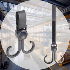 유모차 후크걸이 휠체어홀더 가방걸이 자전거홀더 더블후크 회전고리 웨건걸이