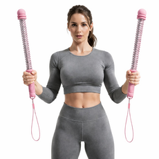 미카앤코 홈트 배틀로프 스프링 운동 기구, 핑크