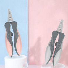 반려동물 발톱 깎이 애견용 고양이 미용 강아지 발톱 깎이 클리퍼 스테인리스 큰강아지 미끄럼 스틸 방지, 그레이 S(1469-1)