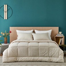 [모던하우스] 퓨어코튼 60수 고밀도 싱글 차렵이불 베이지