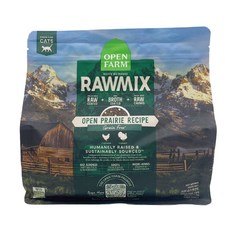 OPEN FARM RAWMIX 混凍乾無穀貓糧 開放農場 野生海洋配方 凍乾飼料, 1個, 2.25磅, 雞