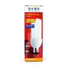 장수램프 삼파장 전구 30w 전구색 실내 조명 방등 30w전구 거실등