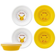 Skater 寶可夢 皮卡丘 日本製兒童餐碗四入組, 1個, 皮卡丘（現貨/530470）, 黃色