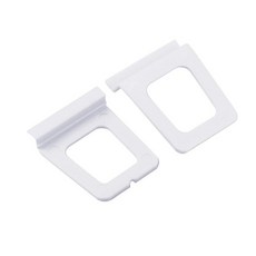 Wulankd 30팩 윈도우 스크린 풀 탭 창문 스크린 리프트 플레이트 교체 부품 플랫 스플라인 그루브 풀 플레이트 클램프 화이트