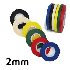 세모네모 라인테이프 2mm, 백색, 1개