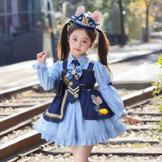 女童兔子警官連衣裙 洛麗塔風格角色扮演服裝