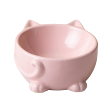 미노미 강아지 고양이 밥그릇 식기 물그릇 식기그릇 도자기 애견 반려동물 식기, 1개, 핑크 (밥그릇)