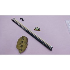 【國華撞球】KH1602黑檀插黑檀藍色板6插仿紹撞球桿，專業撞球桿，提升您的撞球技巧, 1個