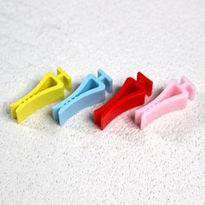 차량용 석고 방향제 컬러 플라스틱 클립 50개입, 옐로우