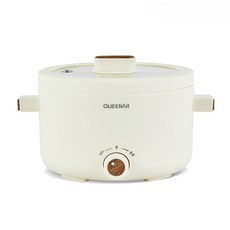 멀티쿠커 라면포트 전골 전기냄비 2리터, 크림