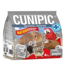 Cunipic 寵物環保紙砂 - 三隻小豬寵物用品, 1個, 4L (1kg)