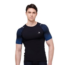 Gear X New Sports Plus 男士短袖圓形 06-1（黑色）