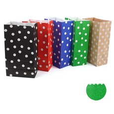 컬러 도트 각대 봉투 1P 간편포장봉투, 검정