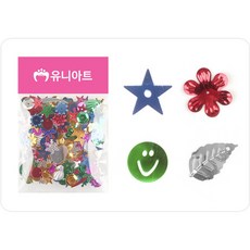 공예 꾸미기 소량팩 반짝이 국화 모양 스팡클 대