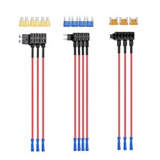 Nilight - 50040R 10팩 12V 자동차 추가 회로 퓨즈 어댑터 표준 및 미니 TAP 프로파일 TAP 블레이드 퓨즈 자동차 트럭 보트용, 3가지 유형-10팩