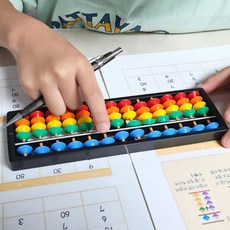 컬러 주판 학습 초등수학교구 주산 숫자공부, 1개