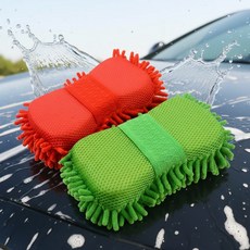 차량용품 휠 틈새 세차 스펀지 세트 모음, 1개