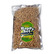 애니몰밥 해피세트 우드펠렛 펠렛베딩 소동물베딩 햄스터 토끼, 1개, 1kg