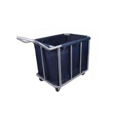 린넨 카트 트롤리 객실 모텔 시트 세탁물 청소 정리, 베이지