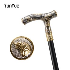 플래티넘 베어 레트로 신사 지팡이 경량 고급 노인용 신사지팡이, 프리사이즈, 1개, 백금늑대