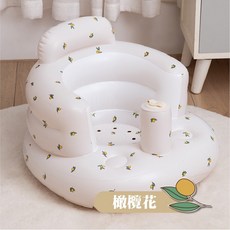 寶寶學坐椅 嬰兒充氣沙發 學坐椅 幫寶椅 嬰兒餐椅 洗澡坐椅, 橄欖花 寶寶充氣沙發
