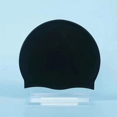 泳帽女款成人泳帽大頭圍成人兒童通用新款時尚印花時尚游泳帽可愛, 黑色泳帽（常規）, 1個