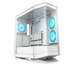 Cougar 美洲獅 FV270 RGB 中塔機箱 海景機殼 玻光通透 無邊視野, 白色, 1個