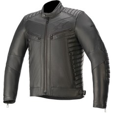 長野車業 Alpinestars Burstun Leather Jacket 黑 復古真皮夾克，經典復古設計，頂級皮革耐磨舒適，多口袋方便收納