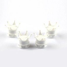 알루미늄 자동차 트럭 오토바이 자전거 타이어 밸브 먼지 커버, 1개, 3. White-4pcs