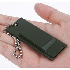 AN 비상용 호루라기 호신용 휴대용 가방걸이 고리 3단음, 1개, 7cm