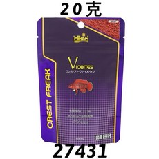 Hikari 高夠力 CREST FREAK 蟲型熱帶魚飼料, 1個, CF高適口熱帶魚飼料20克, 20g